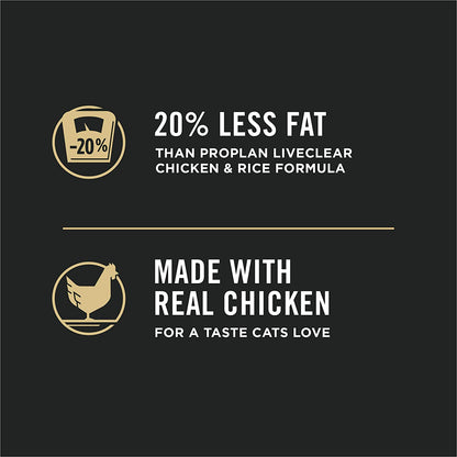 Purina Pro Plan Liveclear with Probiotics Allergen Reducing Weight Management Adult Dry Cat Food